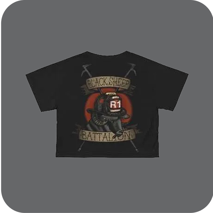 Black Sheep Women’s crop top tee